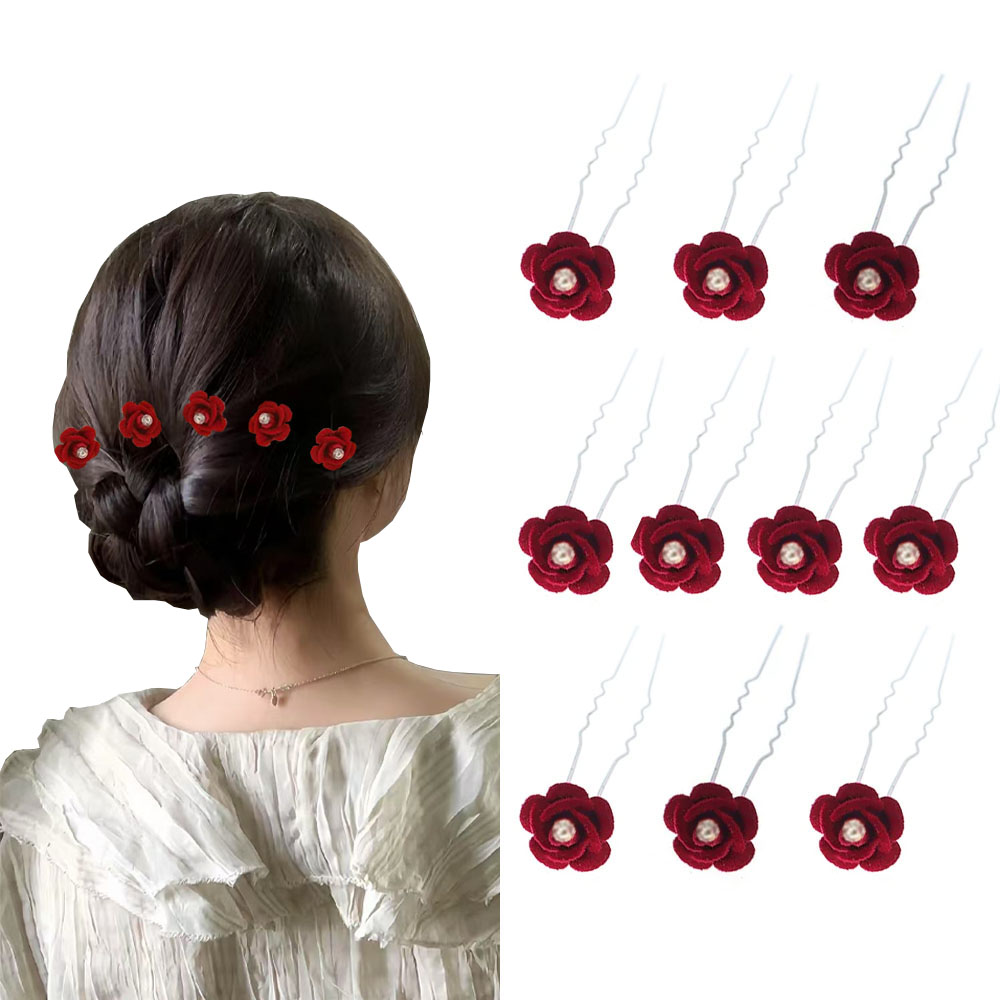10Pcs Rose Hair Accessories We - مراجعة Event Suppliers وسعره