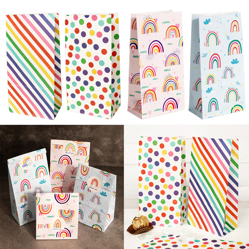Small Paper Bags Rainbow Print - مراجعة Event Party Box وسعره
