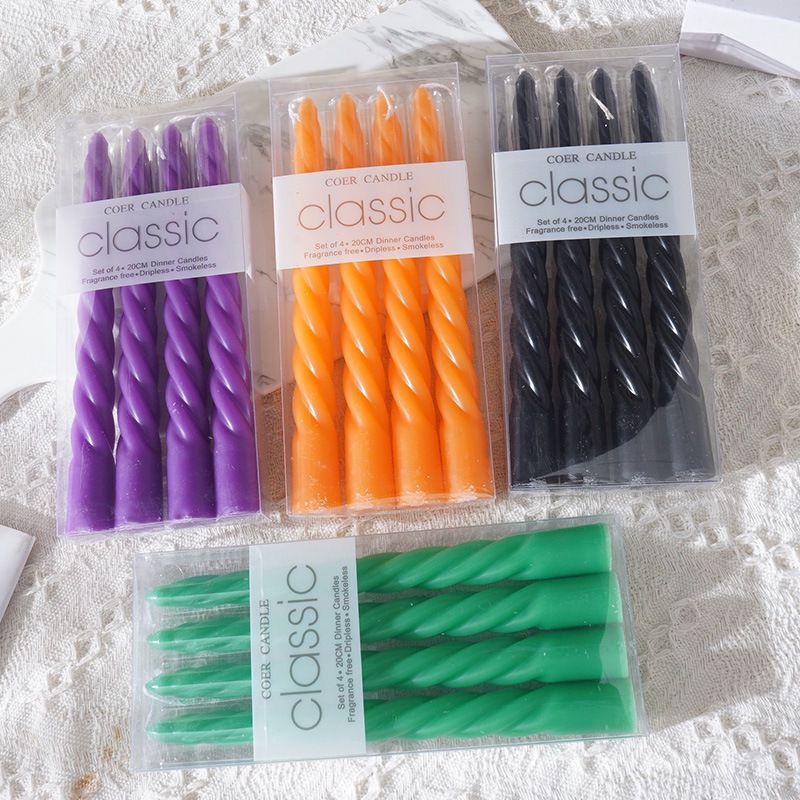 4pcs 20cm Plain Twisted Ribbed - مراجعة Centerpiece Stick وسعره