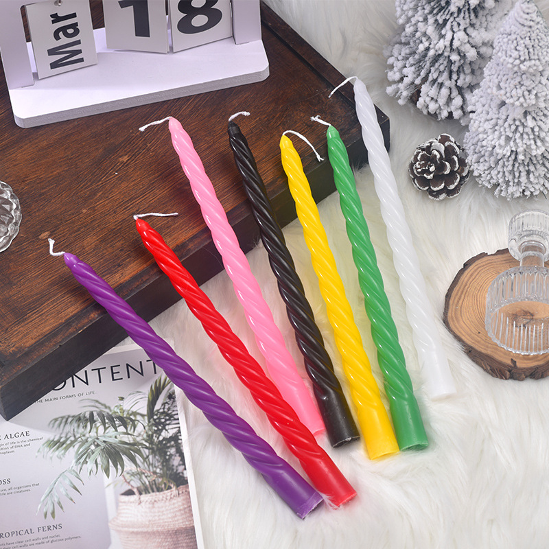 4pcs 20cm Plain Twisted Ribbed - مراجعة Centerpiece Stick وسعره