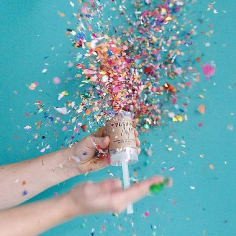 1Pcs Round Push Up Confetti Po - مراجعة Confetti Cannon Tube وسعره