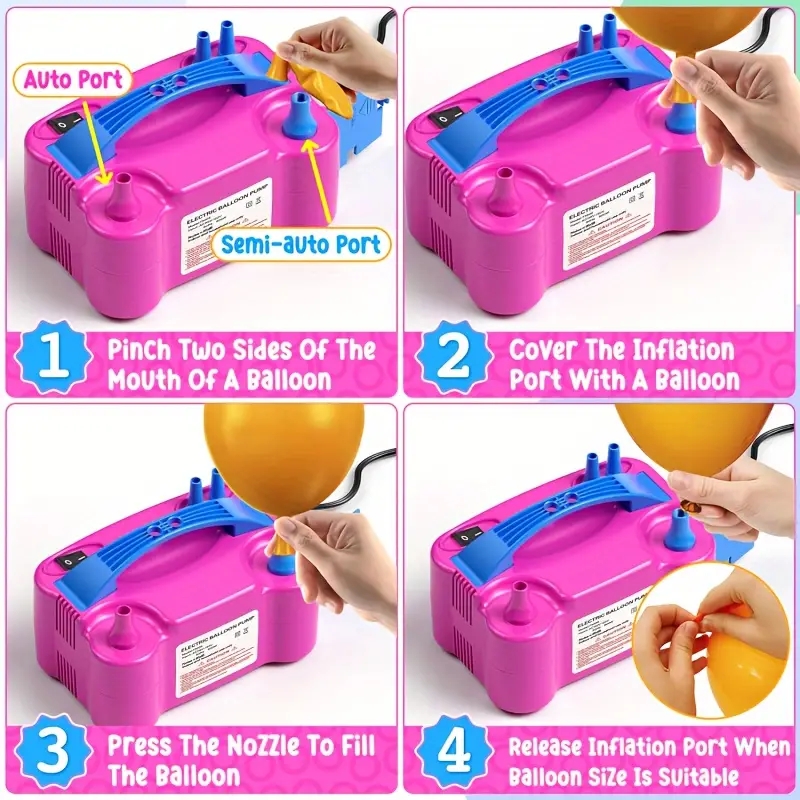 1pc, Balloon Inflatable Electr - مراجعة Balloon Pump Hand وسعره