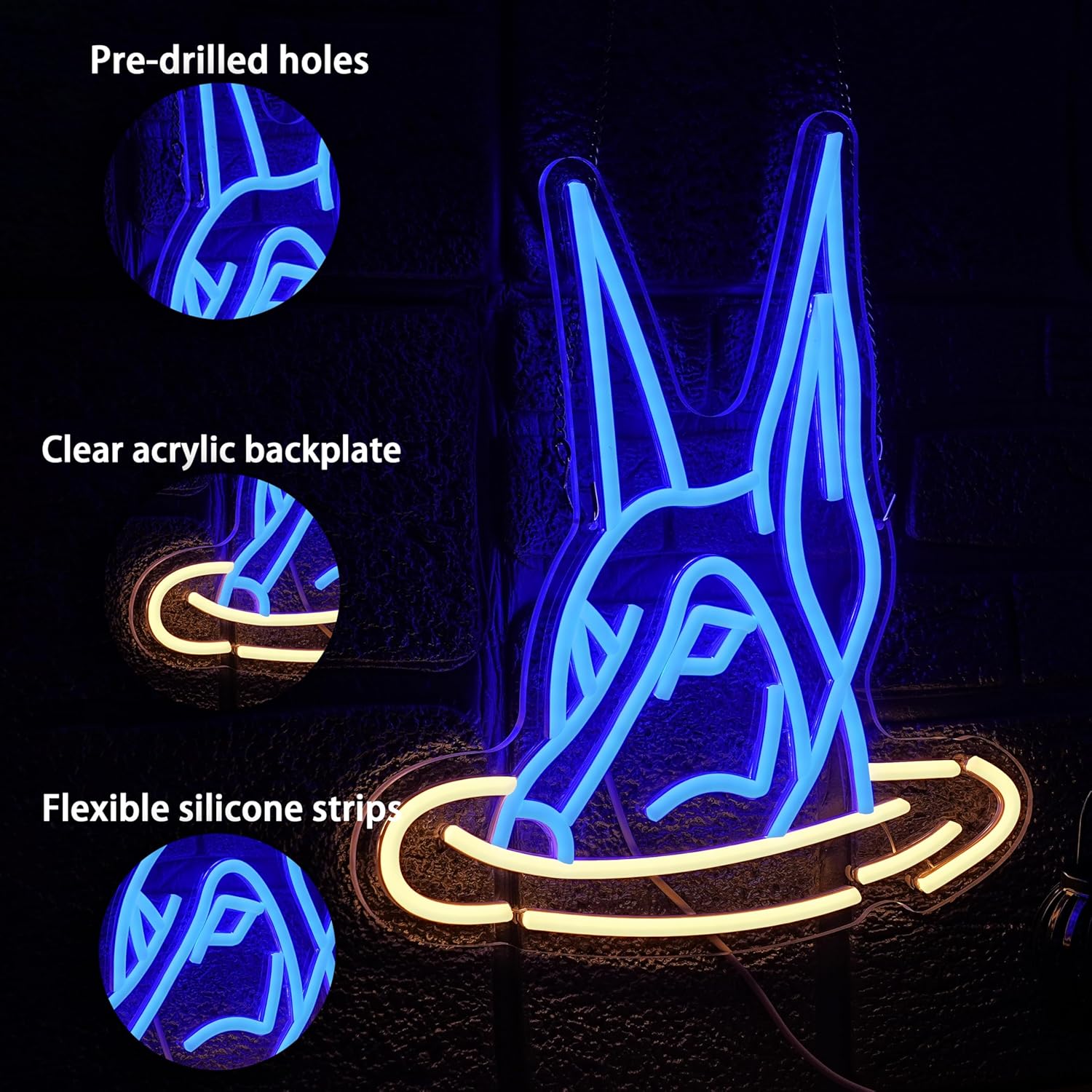 Doberman Dog Neon Sign Art Wal - مراجعة Neon Sign Party وسعره