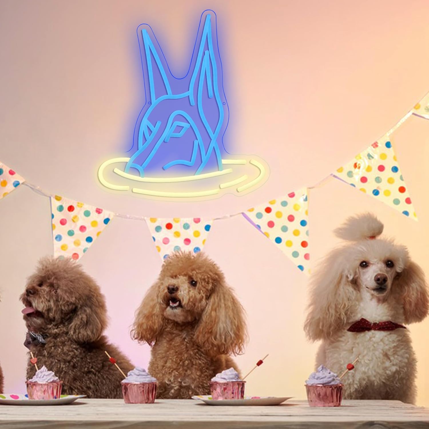 Doberman Dog Neon Sign Art Wal - مراجعة Neon Sign Party وسعره