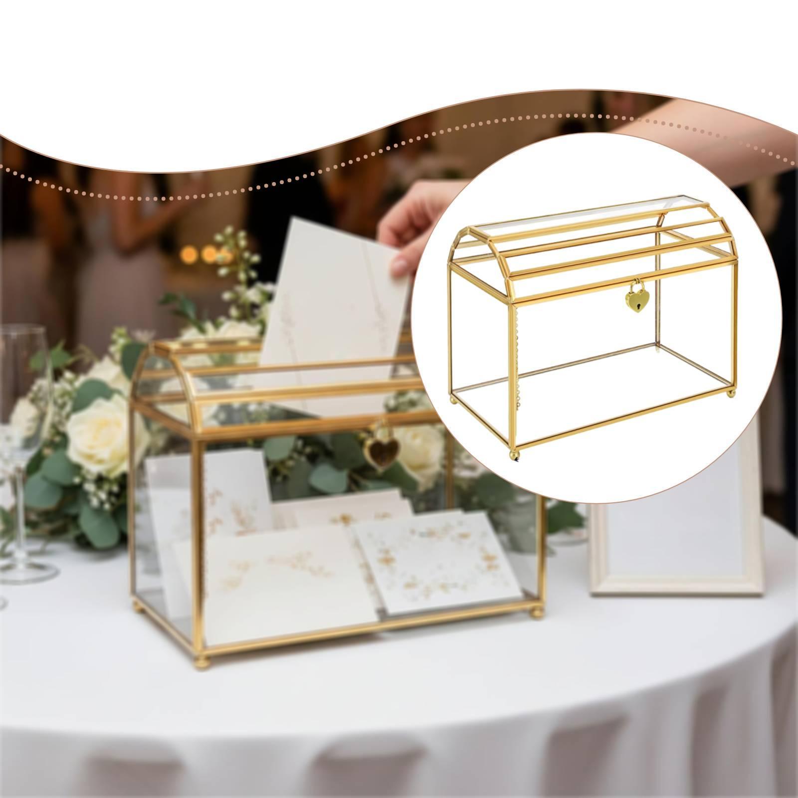 Glass Wedding Card Box Storage - مراجعة Event Party Box وسعره