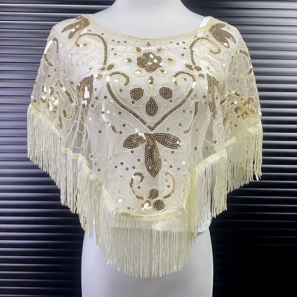 Fashion Sequin Bead Women Tull - مراجعة Glitter Tablecloth وسعره
