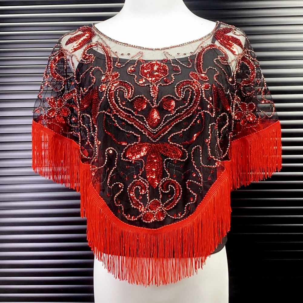 Fashion Sequin Bead Women Tull - مراجعة Glitter Tablecloth وسعره