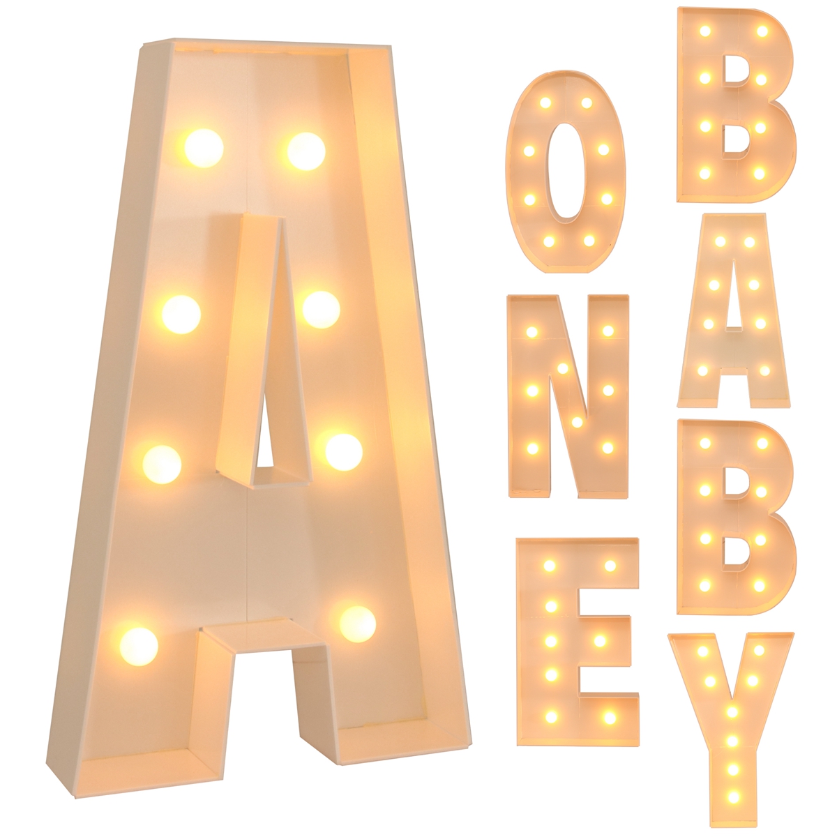91.5CM Giant Letter Led Light  - مراجعة Led Balloon Light وسعره