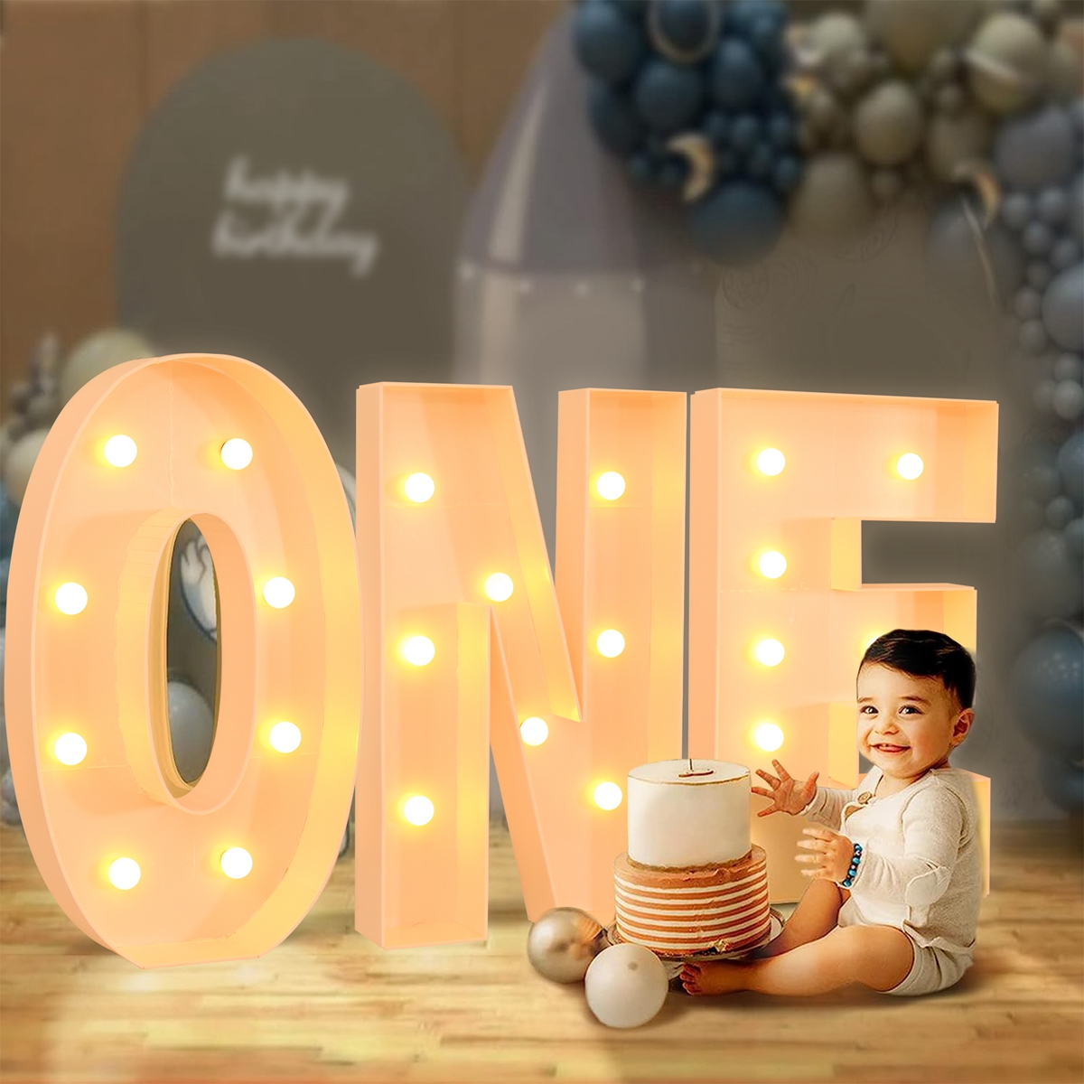 91.5CM Giant Letter Led Light  - مراجعة Led Balloon Light وسعره