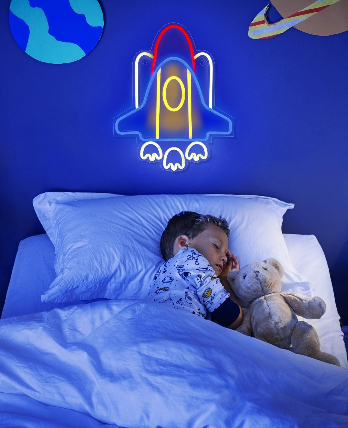 Rocket Neon Sign USB Neon Ligh - مراجعة Neon Sign Party وسعره