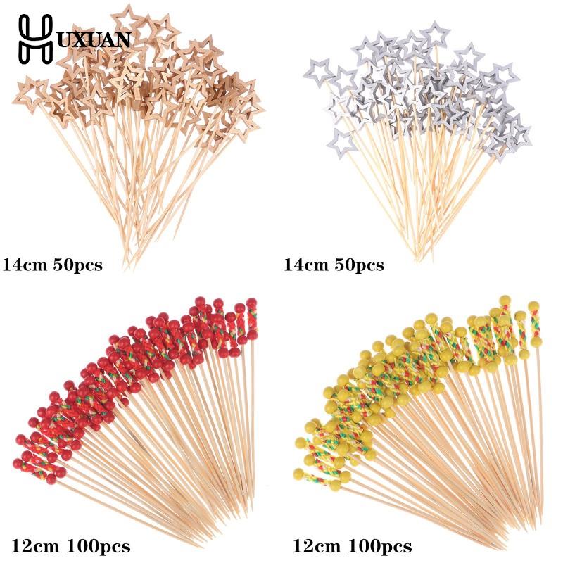 50/100Pcs Star Disposable Bamb - مراجعة Centerpiece Stick وسعره