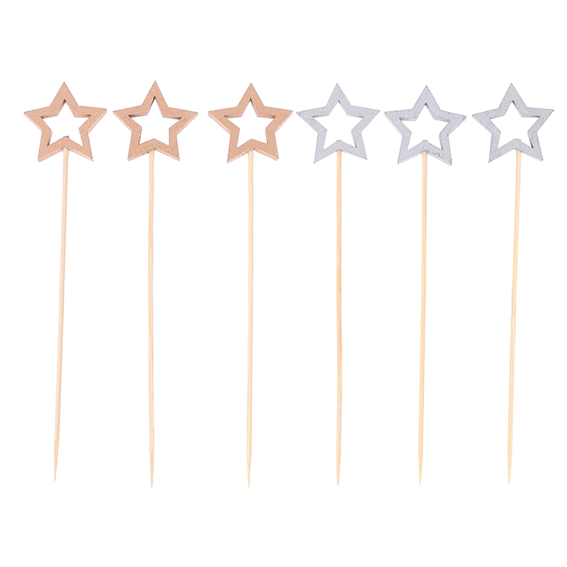 50/100Pcs Star Disposable Bamb - مراجعة Centerpiece Stick وسعره