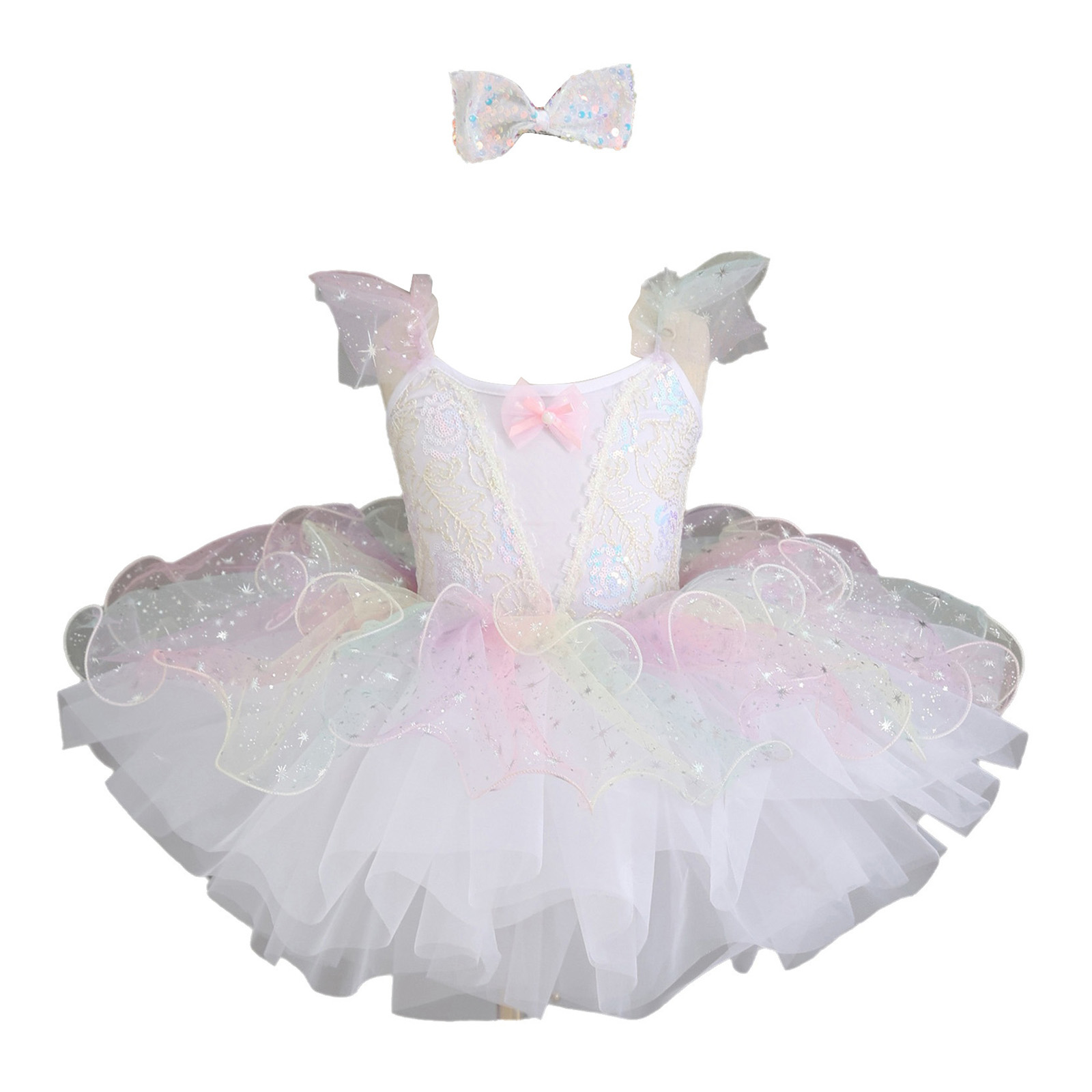 Kids Girls Ballet Dance Dress  - مراجعة Glitter Tablecloth وسعره