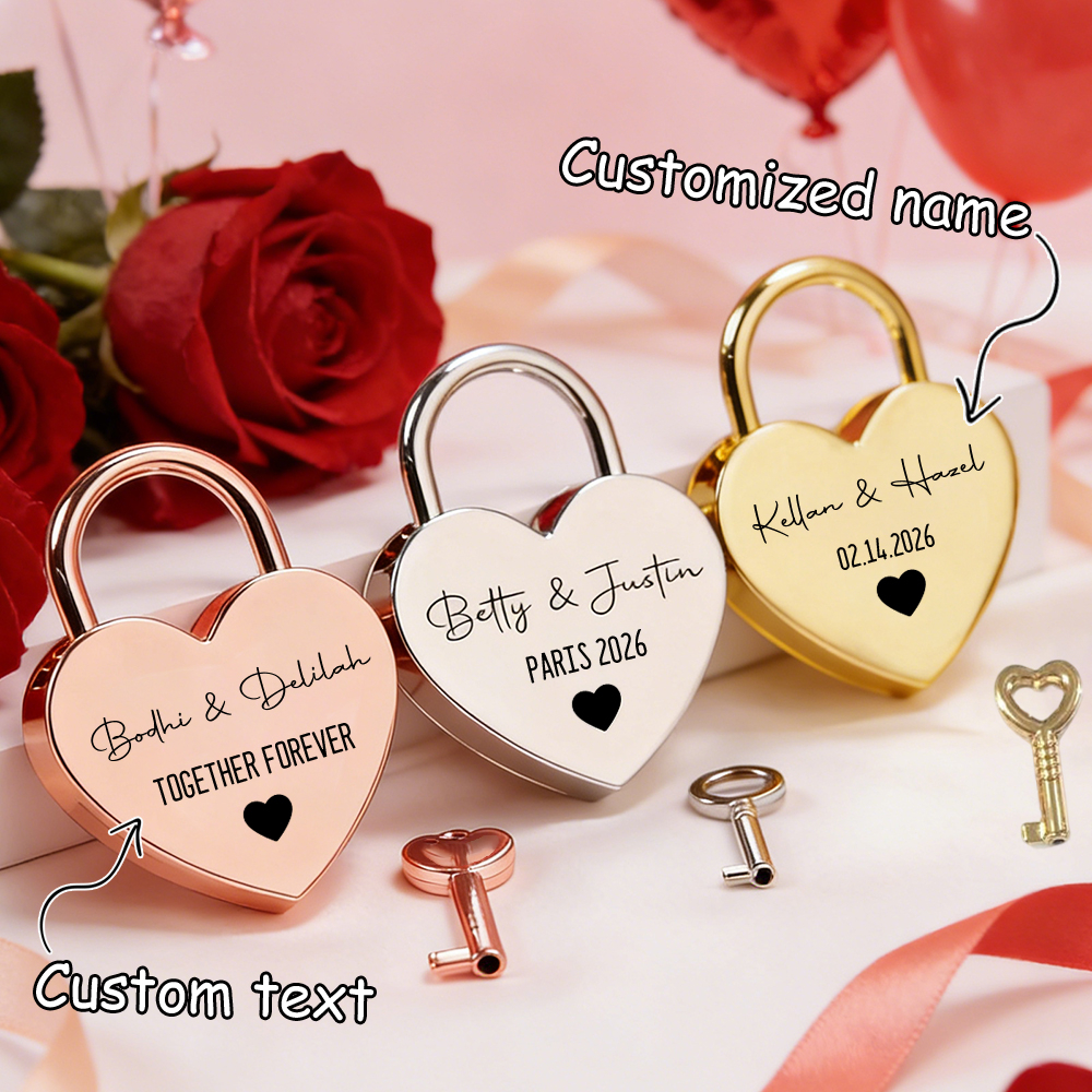 Custom Name Heart-Shaped Padlo - مراجعة Event Party وسعره