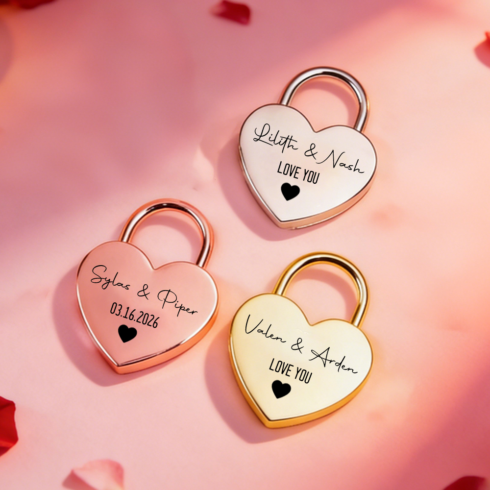 Custom Name Heart-Shaped Padlo - مراجعة Event Party وسعره