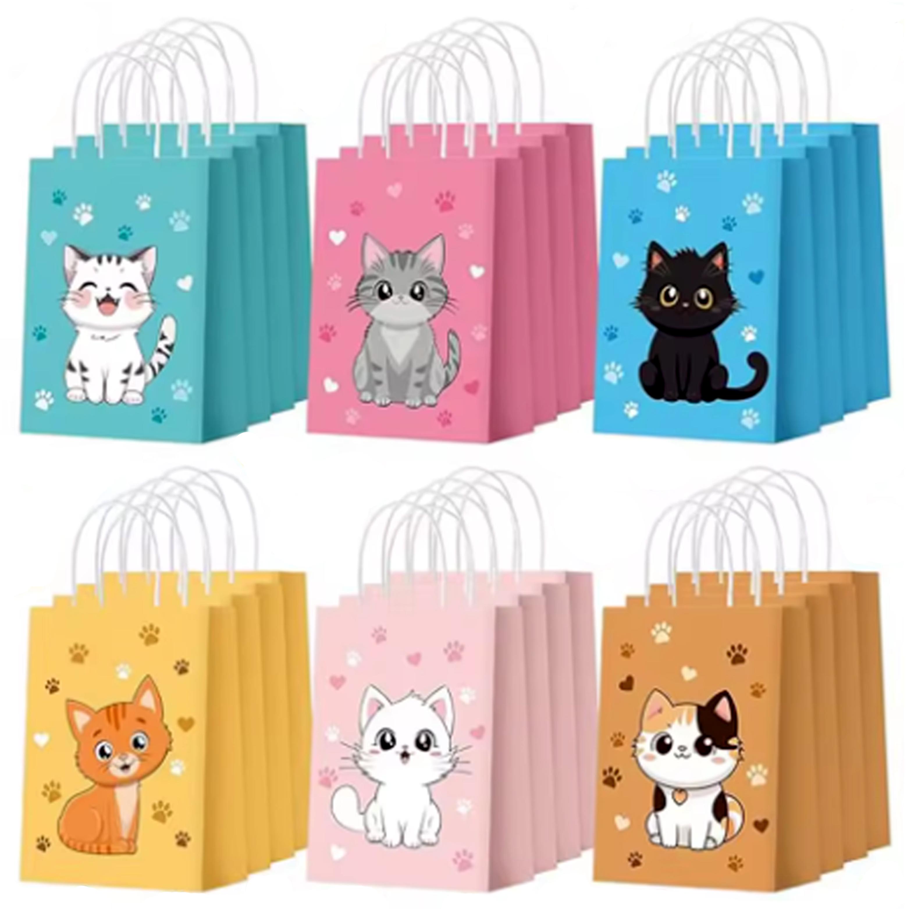 6-48Pcs Colorful Cartoon Cat P - مراجعة Event Party Shop وسعره