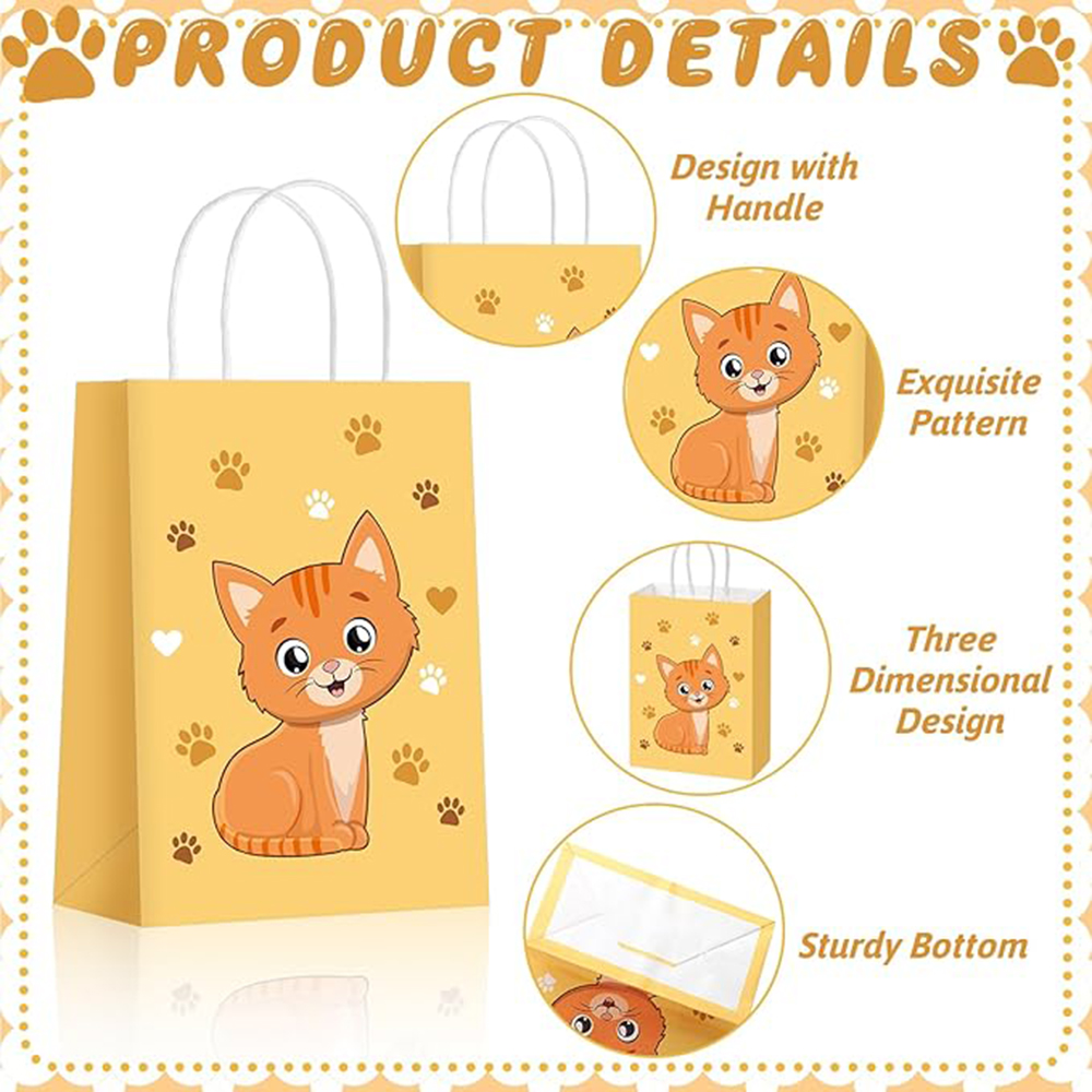6-48Pcs Colorful Cartoon Cat P - مراجعة Event Party Shop وسعره