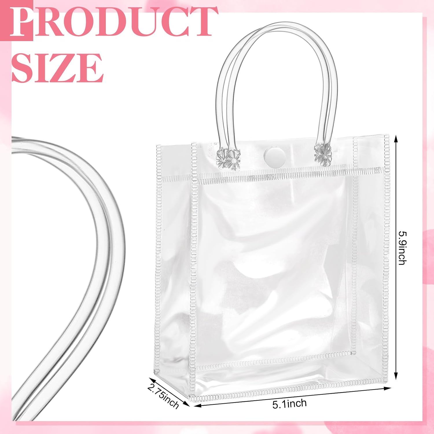 Clear Plastic Gift Bags with H - مراجعة Party Favor Bag وسعره