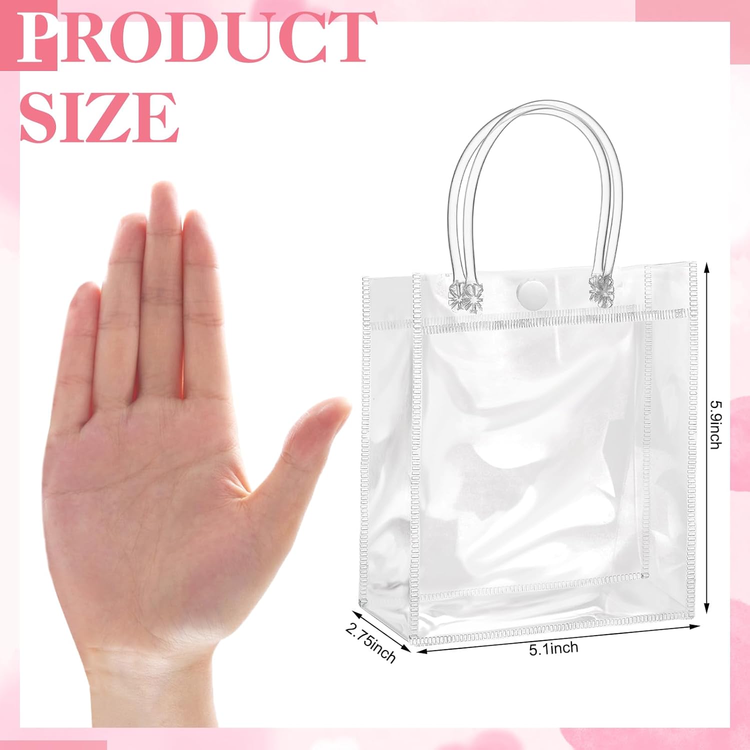 Clear Plastic Gift Bags with H - مراجعة Party Favor Bag وسعره