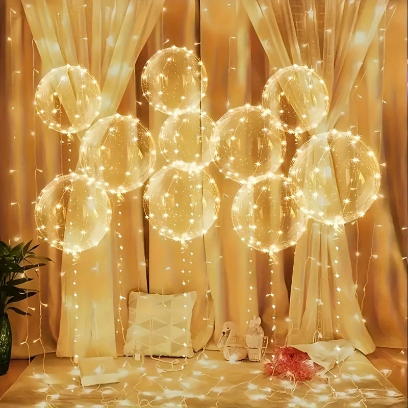 20pcs Set Bobo Balloons with L - مراجعة Led Balloon Light وسعره