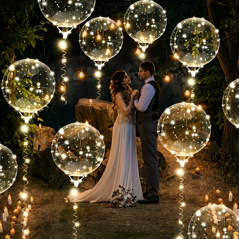 20pcs Set Bobo Balloons with L - مراجعة Led Balloon Light وسعره