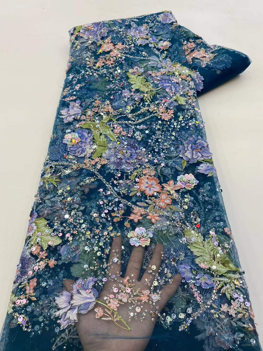 African Lace Fabric 2026 High  - مراجعة Glitter Tablecloth وسعره