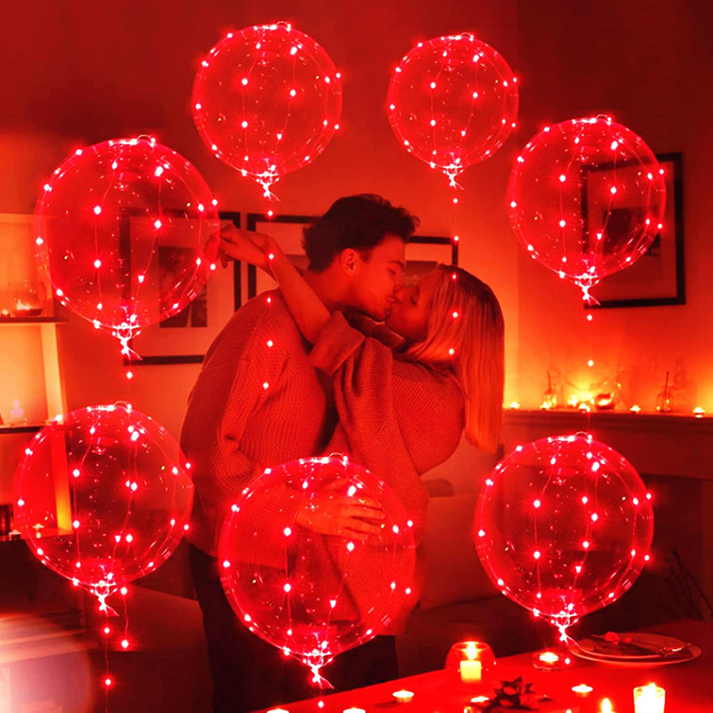 3 set Red Light Up Led Clear B - مراجعة Led Balloon Light وسعره