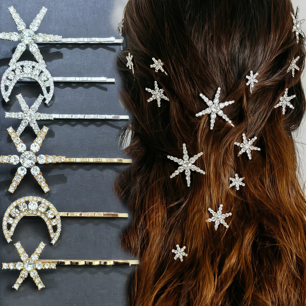 3/4 pcs set Crystal Star Hairp - مراجعة Event Suppliers وسعره
