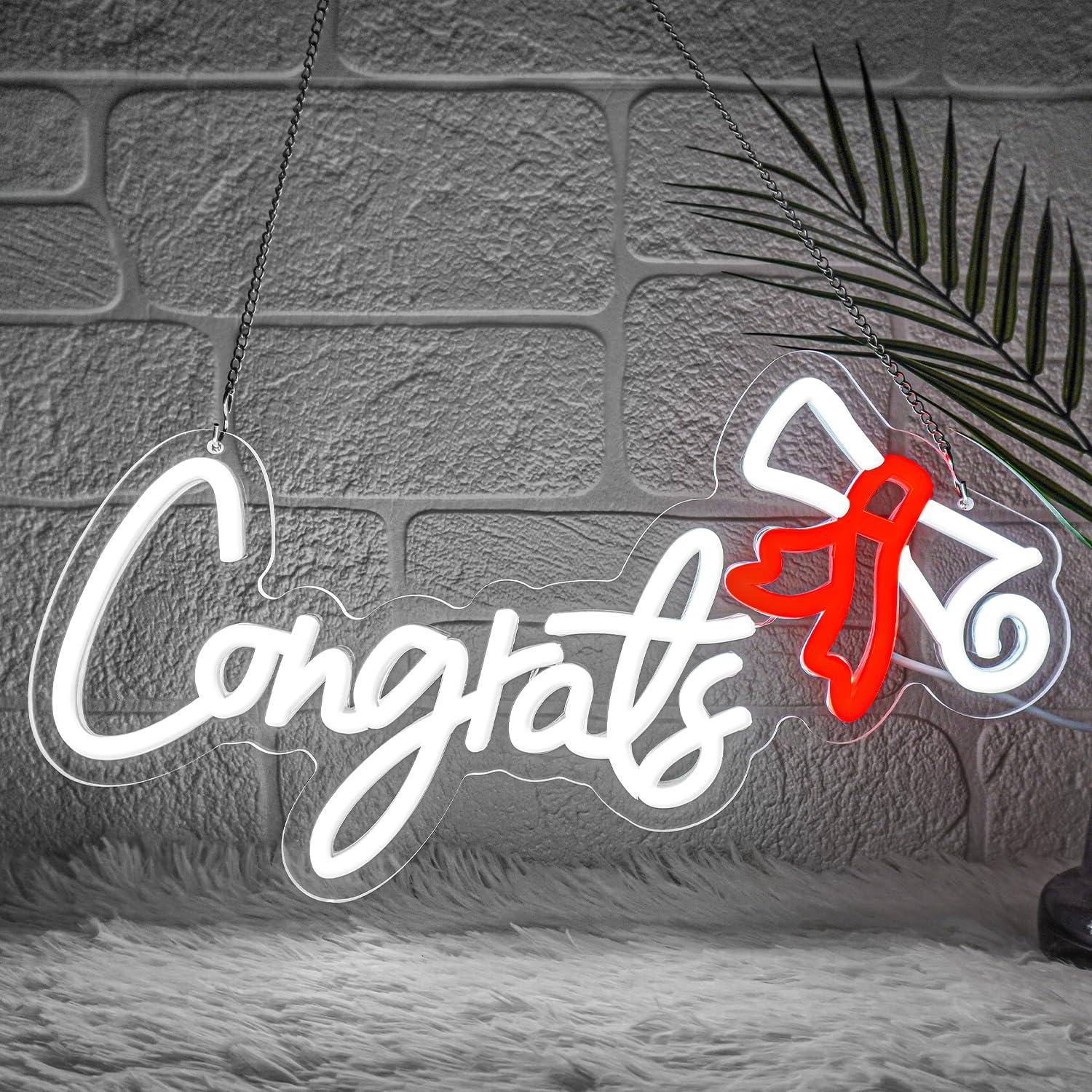 Congrats Graduation Neon Sign  - مراجعة Neon Sign Party وسعره