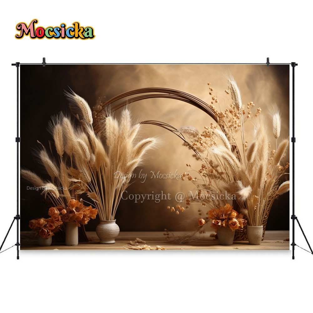 Mocsicka Boho Retro Brown Phot - مراجعة Dessert Table Backdrop وسعره