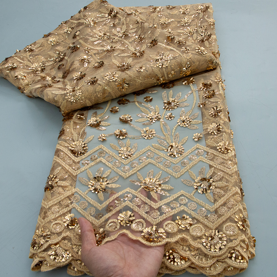 2026 French Sequins Lace Fabri - مراجعة Glitter Tablecloth وسعره