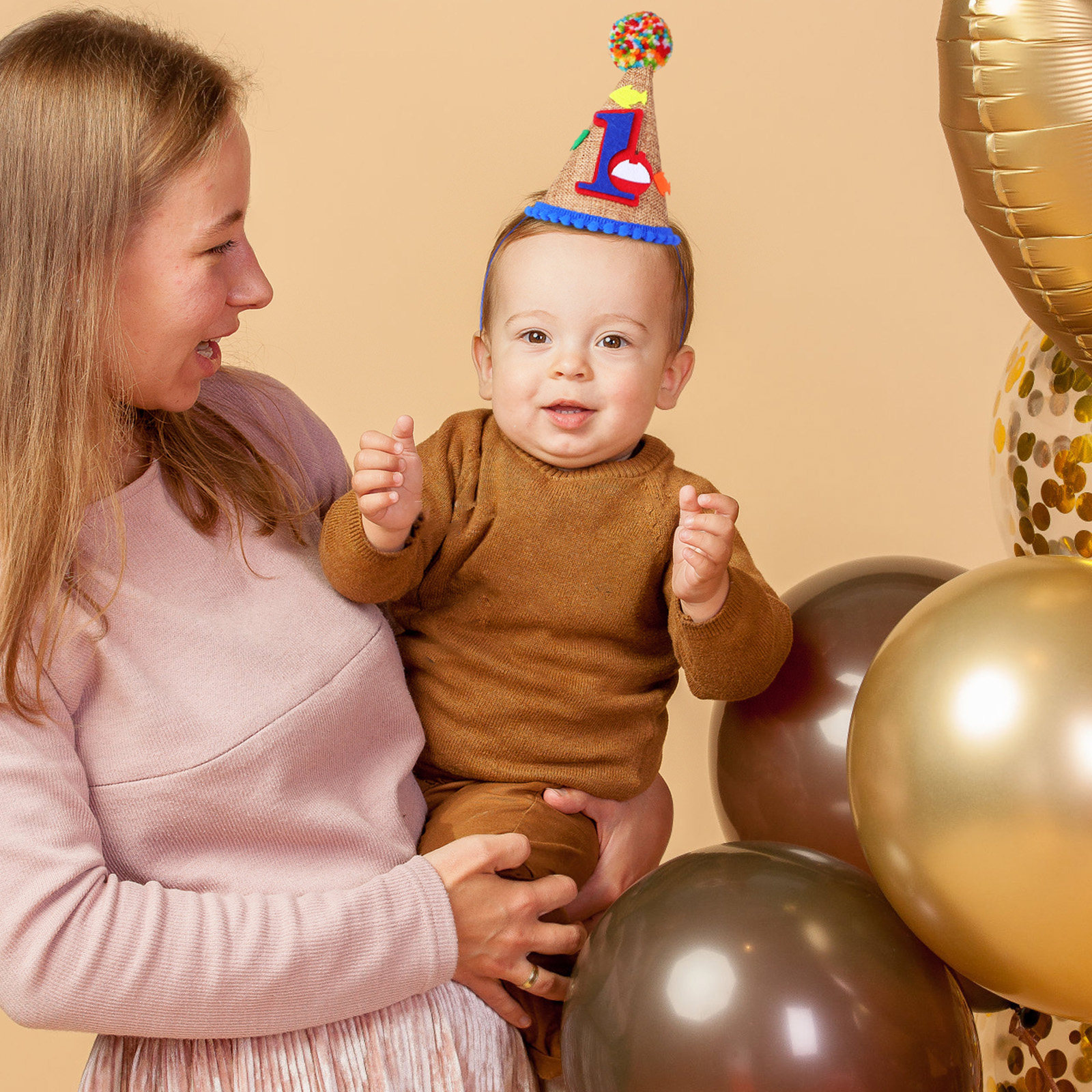 Baby Birthday Hat 1 Year Old F - مراجعة Party Hat Cone وسعره