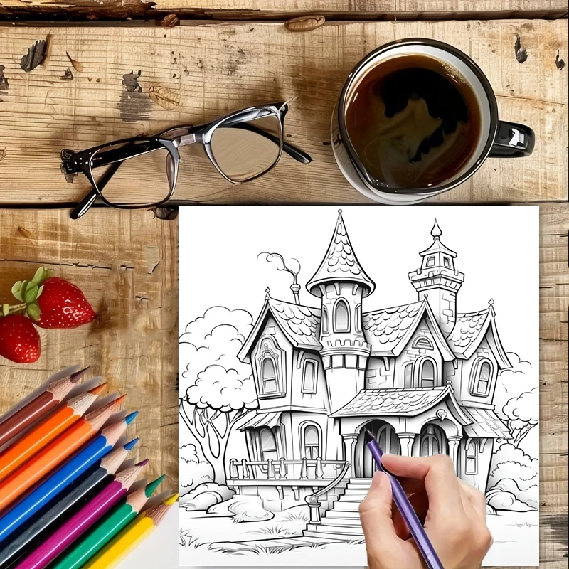 Haunted House Coloring Book fo - مراجعة Supply Event وسعره