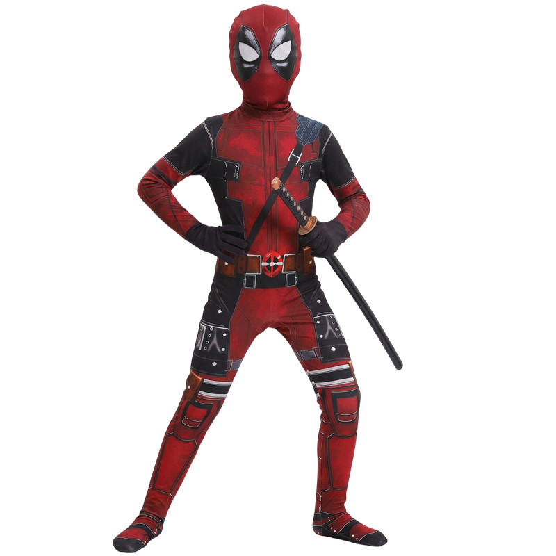 3-12Y Kids Deadpool Costume wi - مراجعة Party Favor Bag وسعره