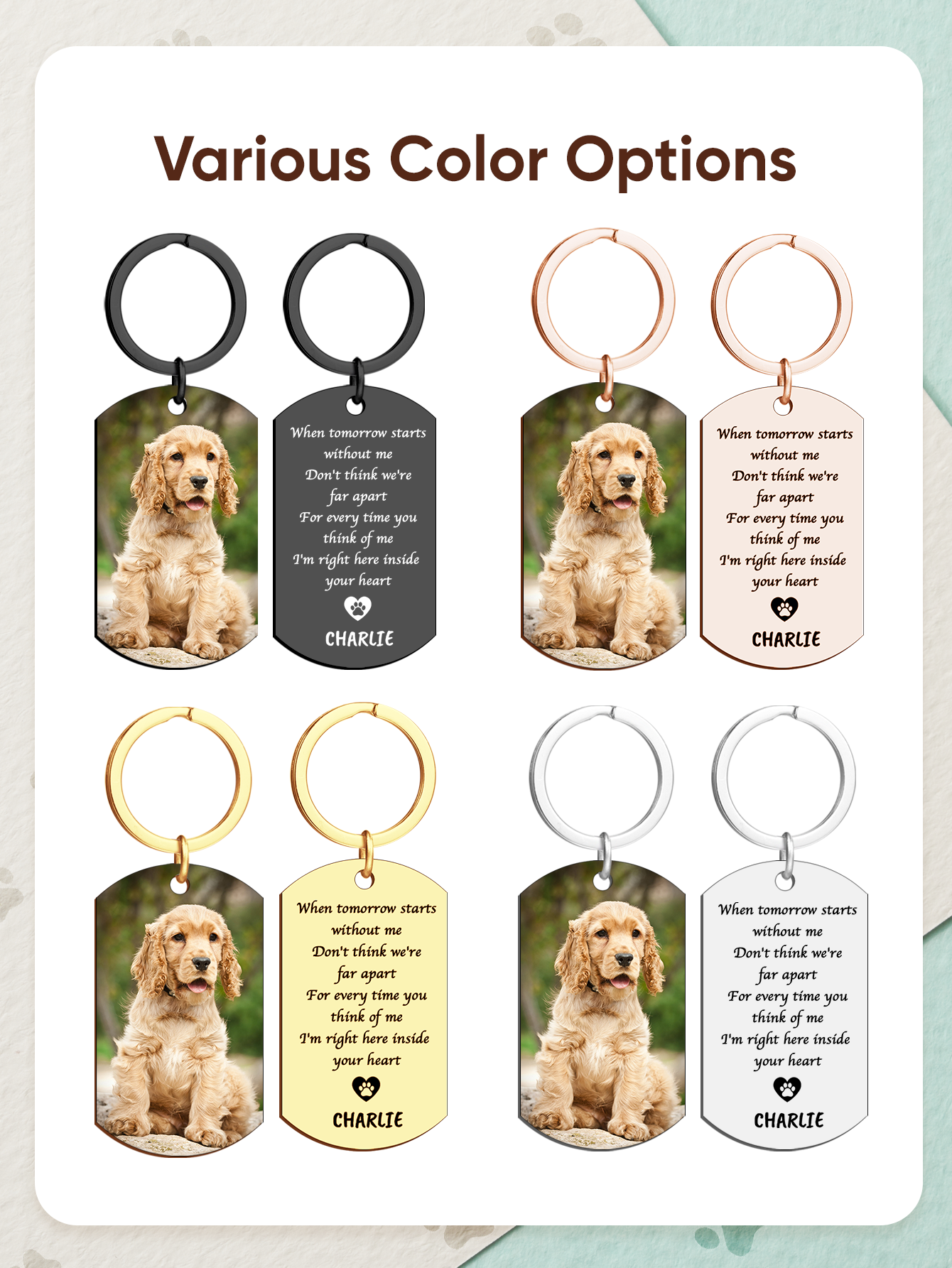 Personalized Pet Photo Keychai - مراجعة Event Party وسعره