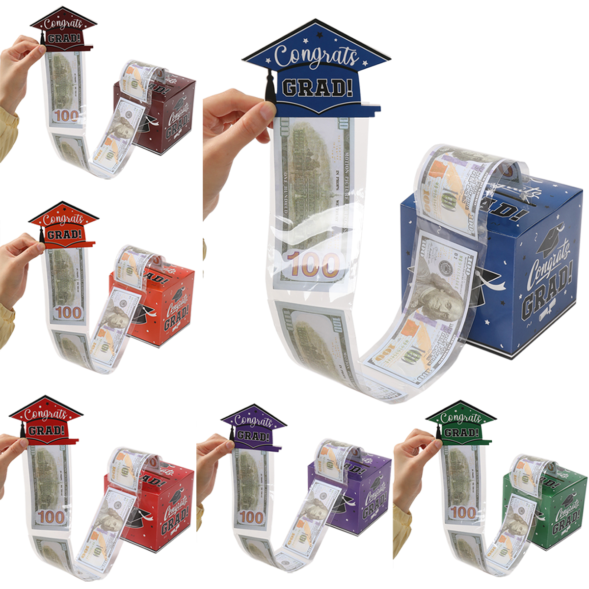 1set Happy Graduation Cash Gif - مراجعة Event Party Box وسعره