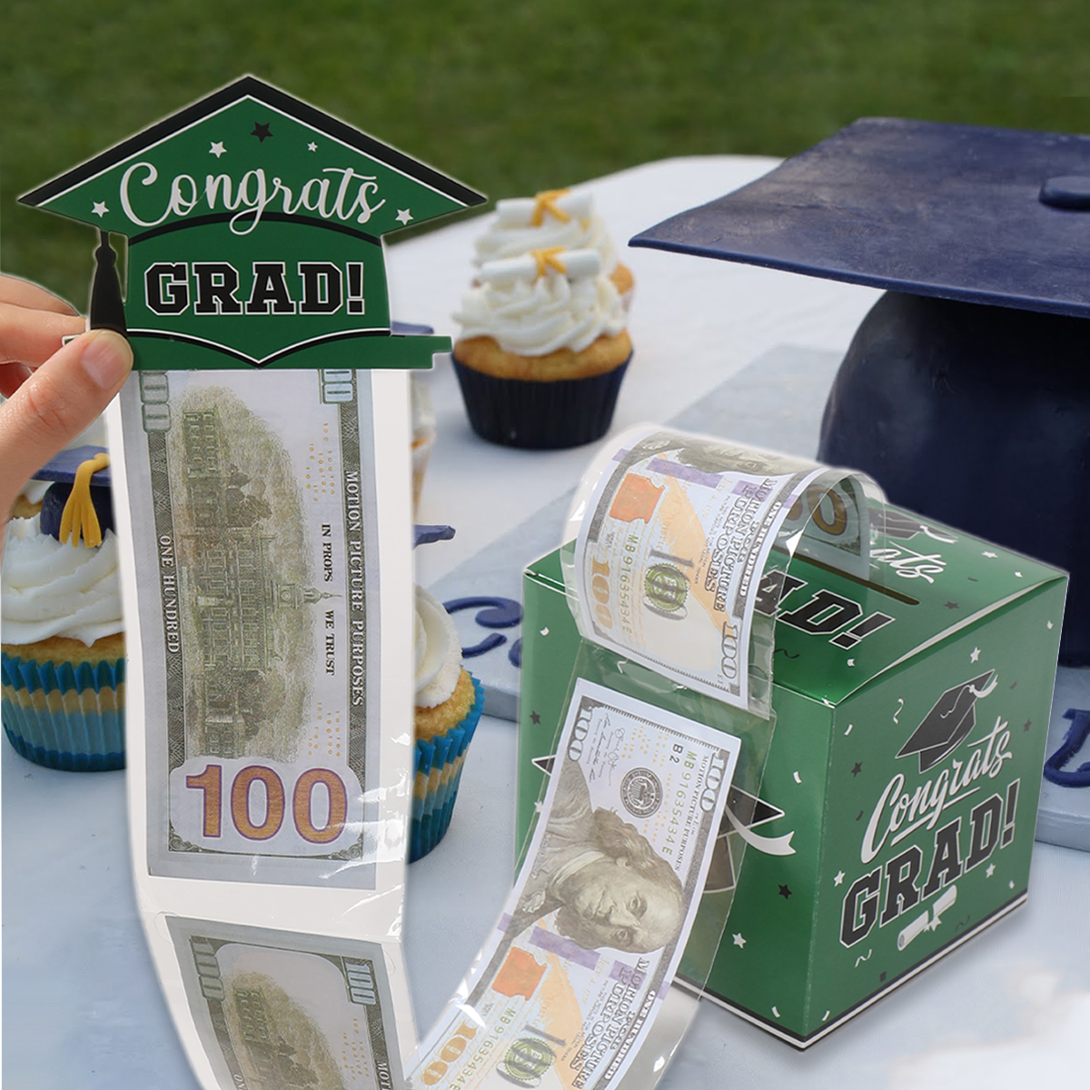 1set Happy Graduation Cash Gif - مراجعة Event Party Box وسعره