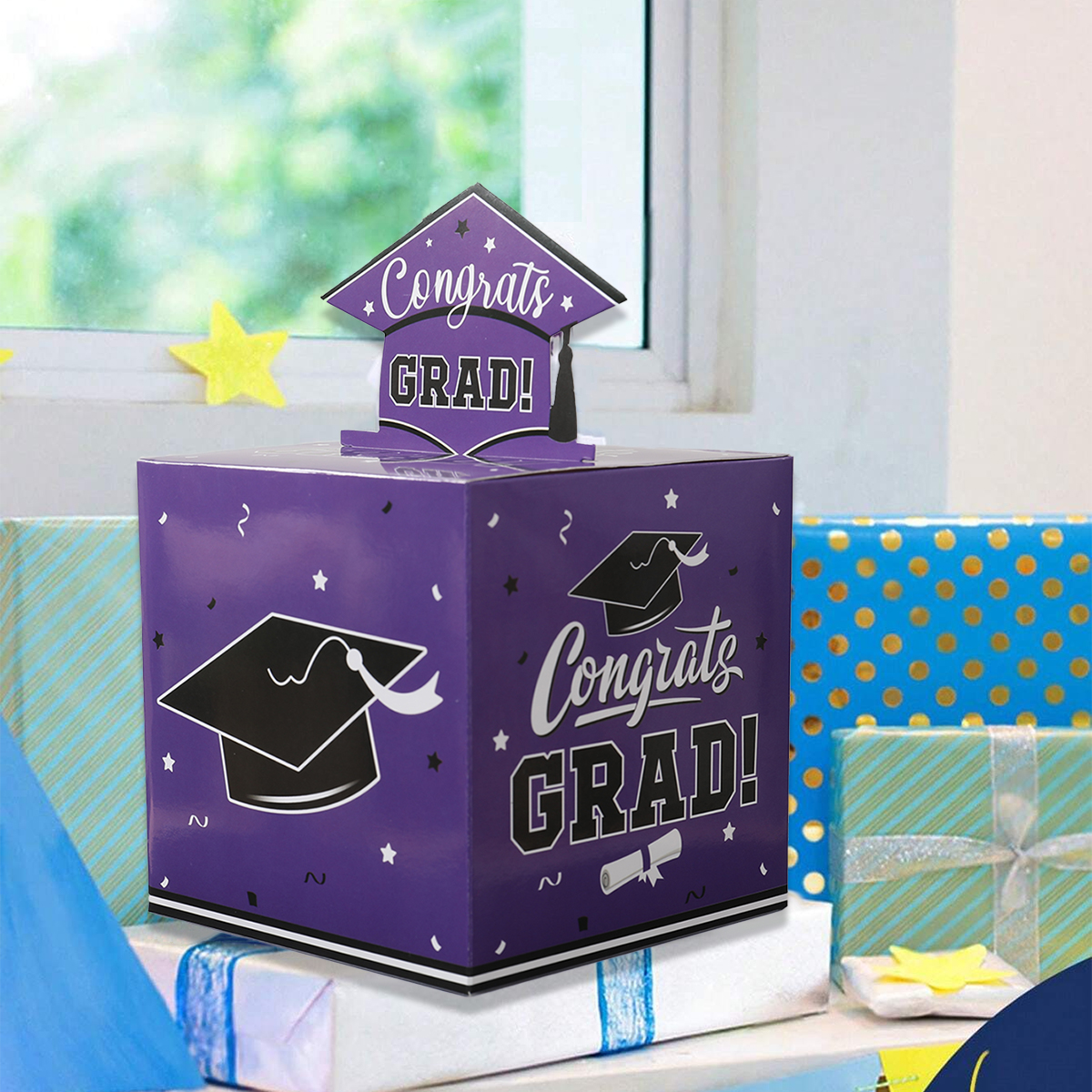 1set Happy Graduation Cash Gif - مراجعة Event Party Box وسعره