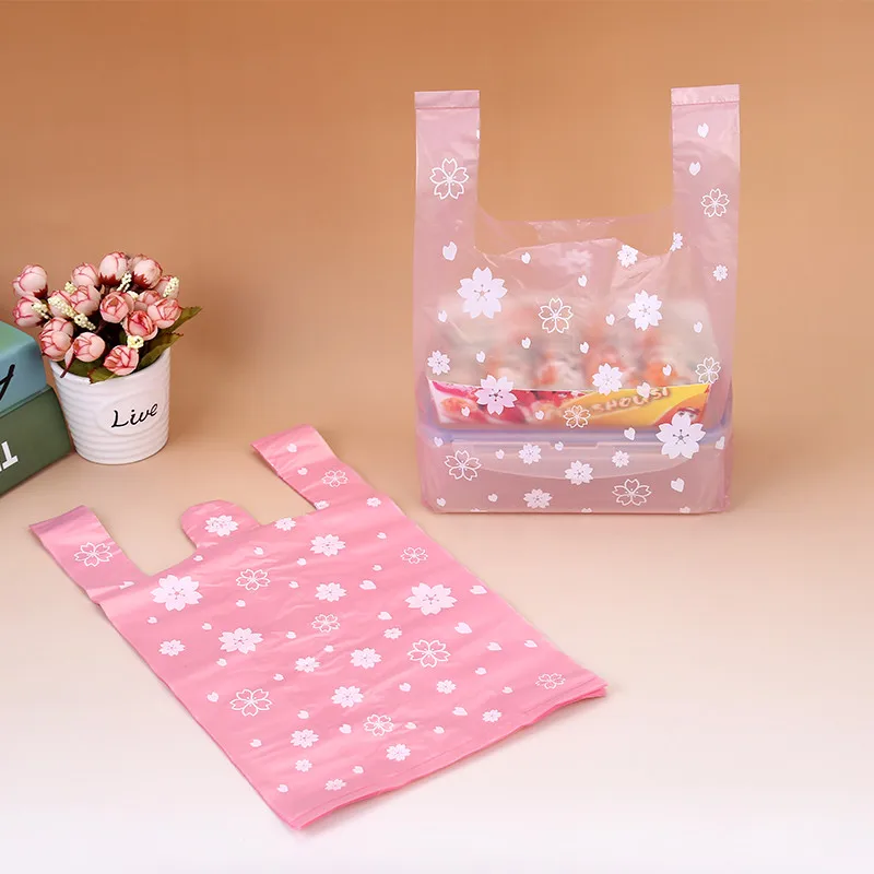 100Pcs/bag Pink Sakura Vest Ba - مراجعة Event Party Shop وسعره
