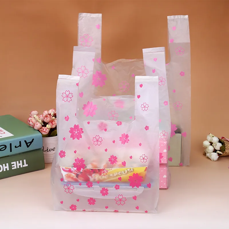 100Pcs/bag Pink Sakura Vest Ba - مراجعة Event Party Shop وسعره