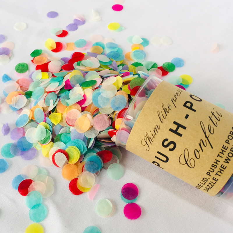 2pcs Multicolor Paper Scrap Fo - مراجعة Confetti Cannon Tube وسعره