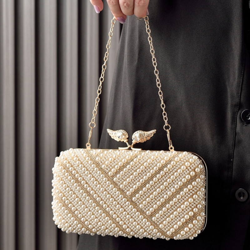 H3CB Elegant Faux Pearls Eveni - مراجعة Event Party Box وسعره