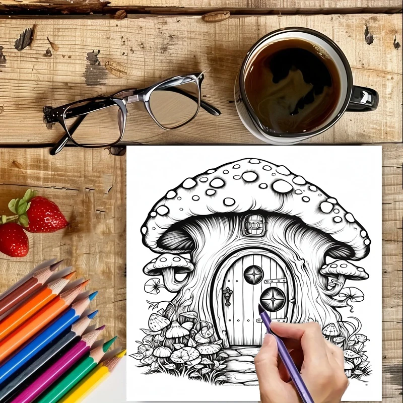 Coloring Book Fairy Door for A - مراجعة Supply Event وسعره