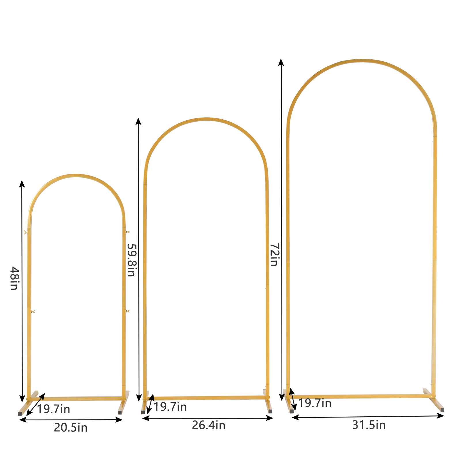 Golden metal balloon arch brac - مراجعة Balloon Arch Kit وسعره