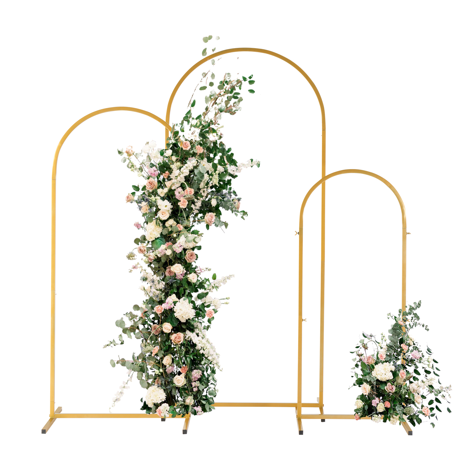 Golden metal balloon arch brac - مراجعة Balloon Arch Kit وسعره