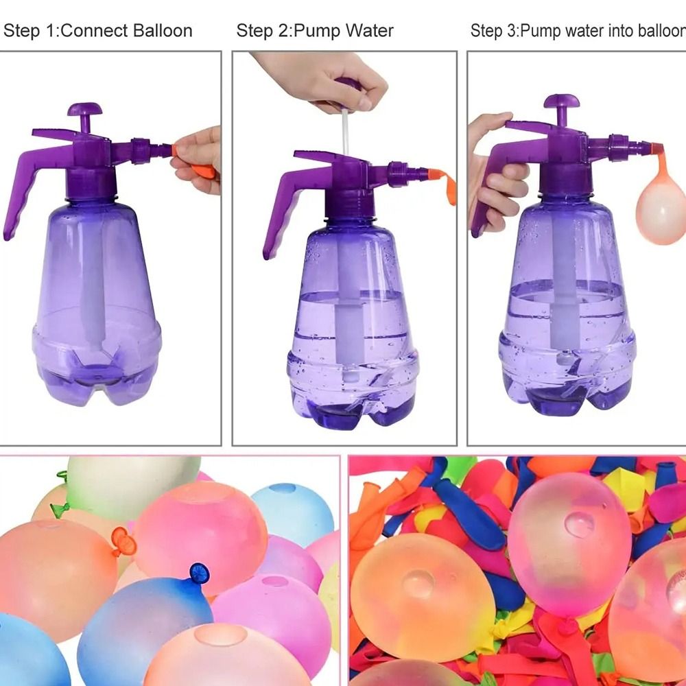 New Portable Air Water Bomb Ba - مراجعة Balloon Pump Hand وسعره