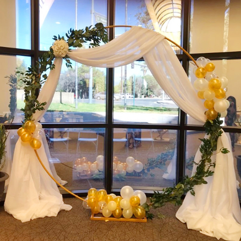 Wedding Arch Stand Round Metal - مراجعة Balloon Arch Kit وسعره