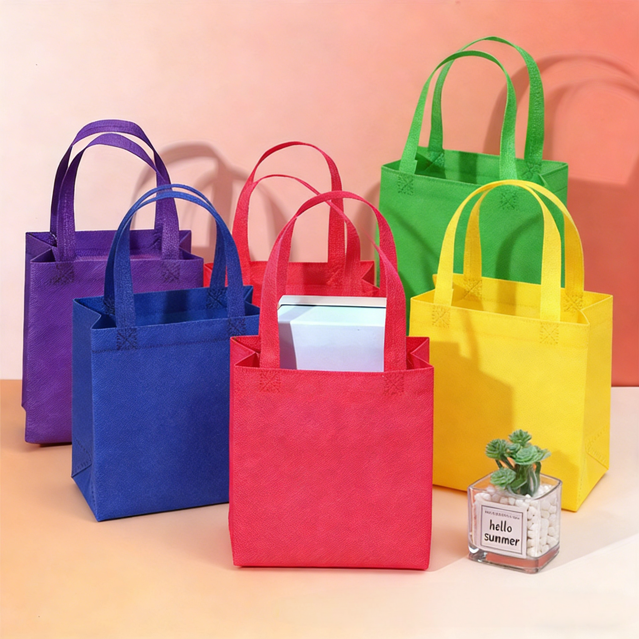 100PCS Reusable Non-woven Shop - مراجعة Event Party Shop وسعره