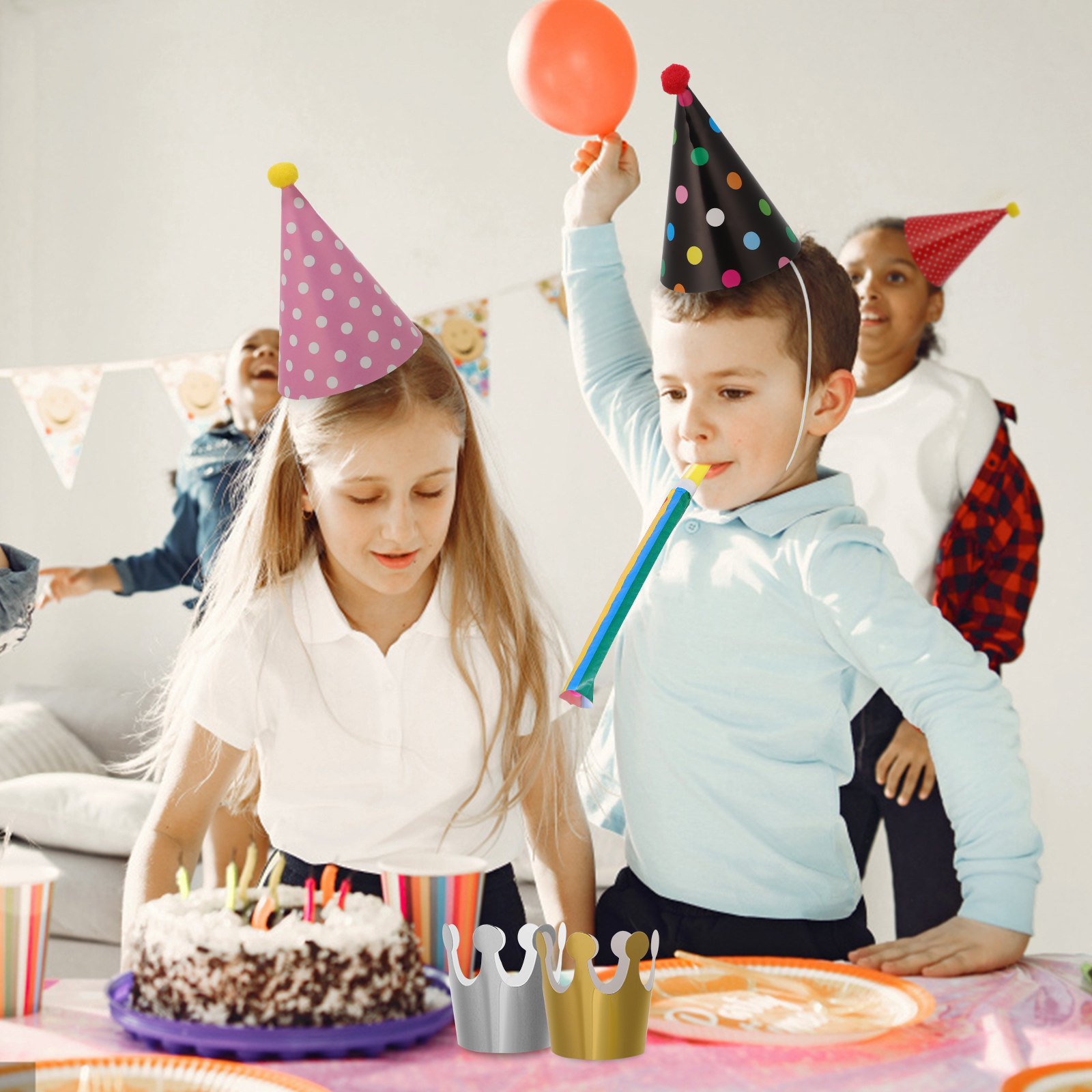 1Set Birthday Party Decoration - مراجعة Party Hat Cone وسعره