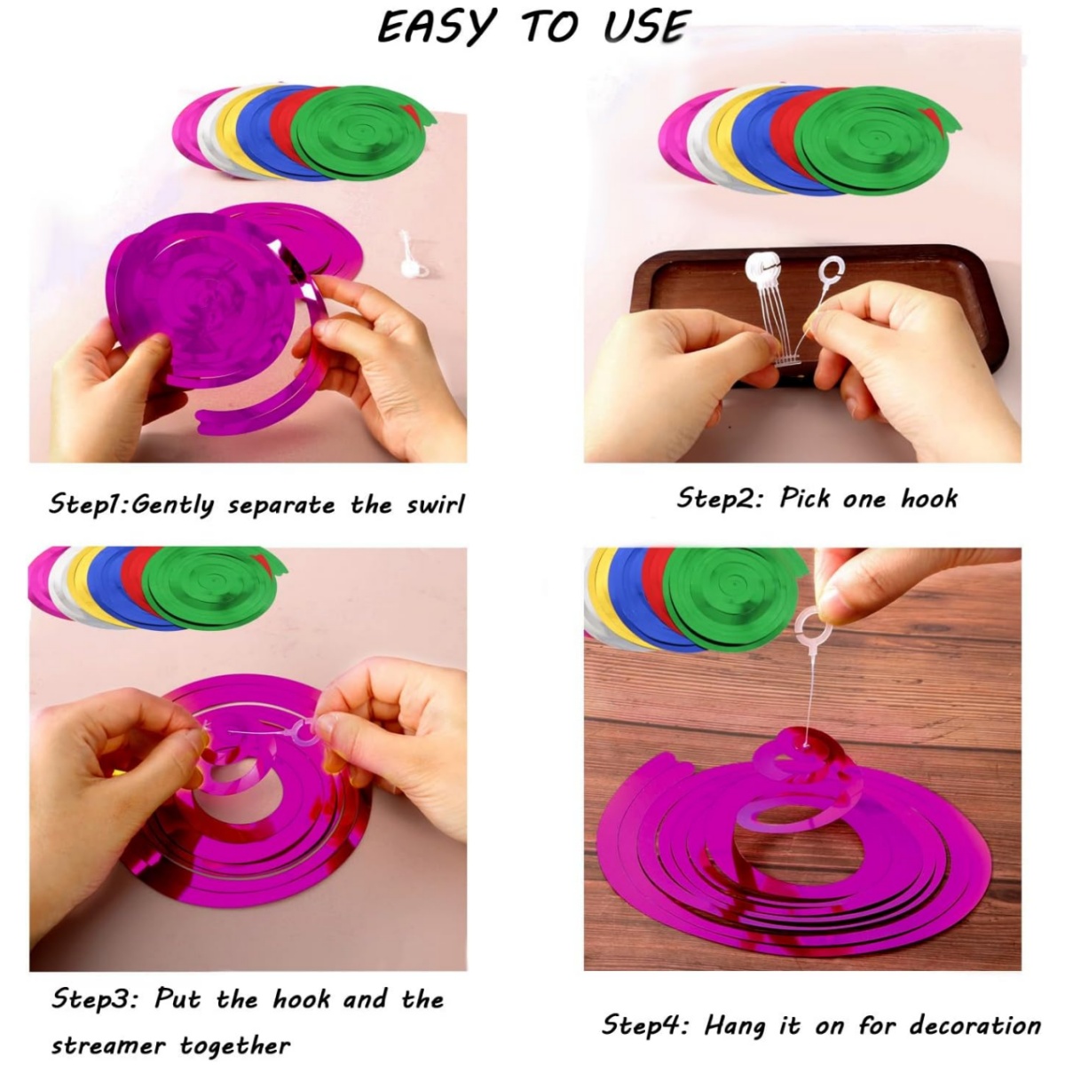 30PCS Colorful Ceiling Swirl F - مراجعة Confetti Cannon Tube وسعره